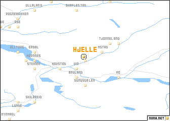 map of Hjelle