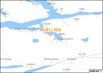 map of Hjellnes