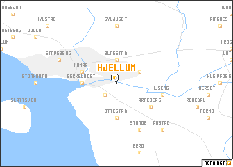 map of Hjellum