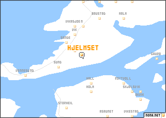 map of Hjelmset