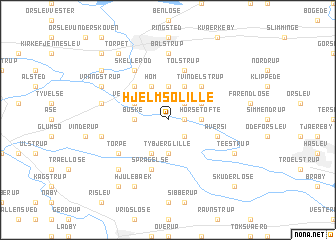 map of Hjelmsølille