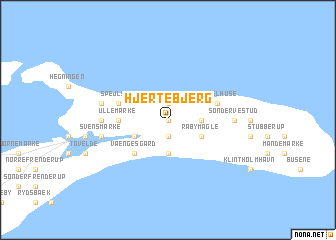 map of Hjertebjerg