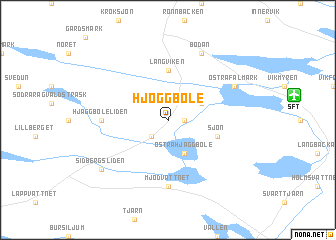 map of Hjoggböle