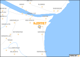 map of Hjørnet