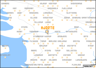 map of Hjorte