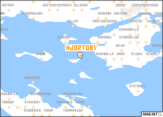 map of Hjortø By