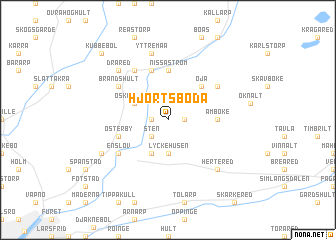 map of Hjortsboda