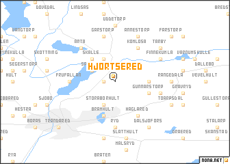map of Hjortsered