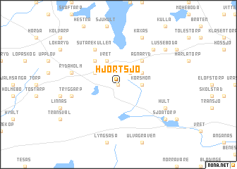 map of Hjortsjö