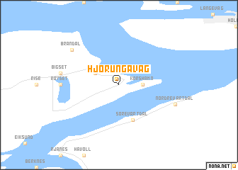 map of Hjørungavåg