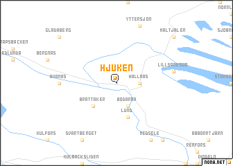 map of Hjuken