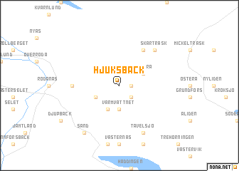 map of Hjuksbäck