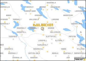 map of Hjulbäcken