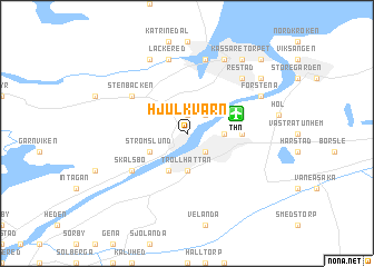 map of Hjulkvarn