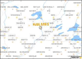 map of Hjulsnäs