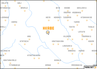 map of Hkabe