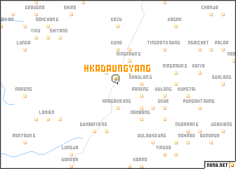 map of Hkadaungyang