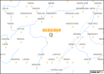 map of Hkai-kawm