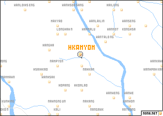 map of Hkam-yom