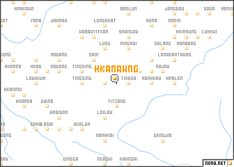 map of Hkanawng