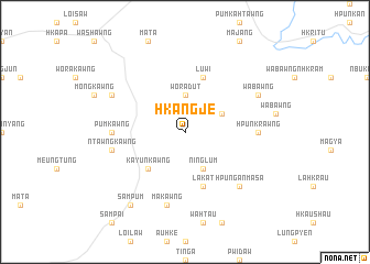 map of Hkangje