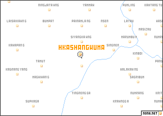 map of Hkashang Wuma