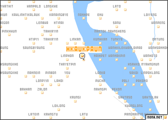 map of Hkaukpaun