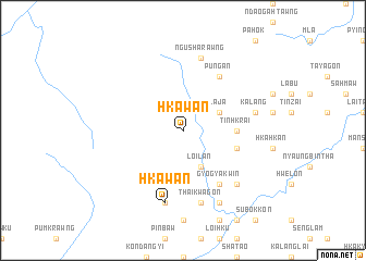 map of Hkawan