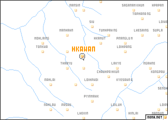 map of Hkawan