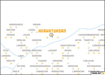 map of Hkawhtuhsan