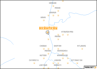 map of Hkawnkaw