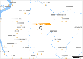 map of Hkazanyang