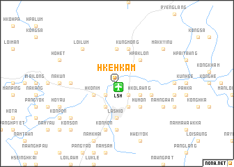 map of Hke-hkam