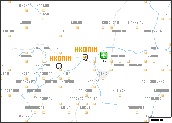 map of Hkonim