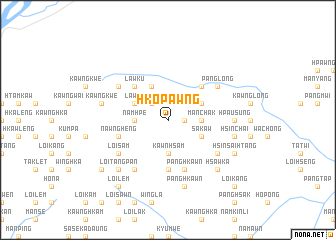 map of Hkopawng