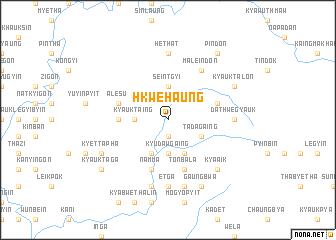 map of Hkwehaung