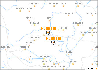 map of Hlabeni