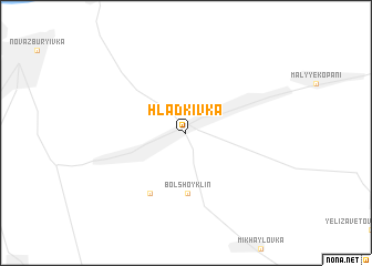 map of Hladkivka