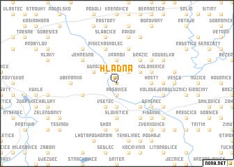 map of Hladná