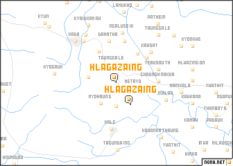 map of Hlagazaing