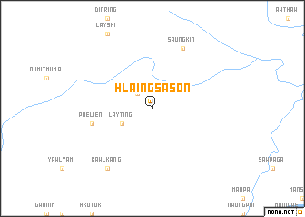map of Hlaingsason