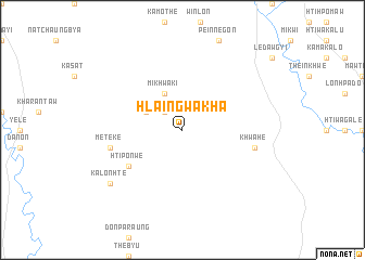 map of Hlaingwakha