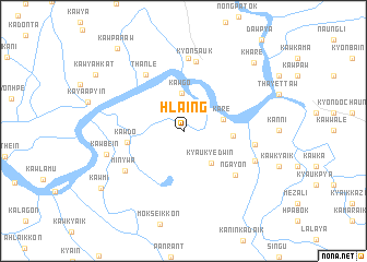 map of Hlaing
