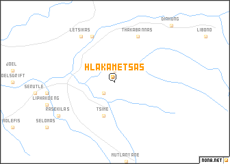 map of Hlakametsas