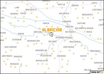 map of Hlapičina