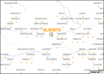 map of Hlavatá