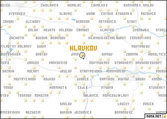 map of Hlávkov
