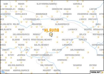 map of Hlavná