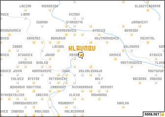 map of Hlavňov