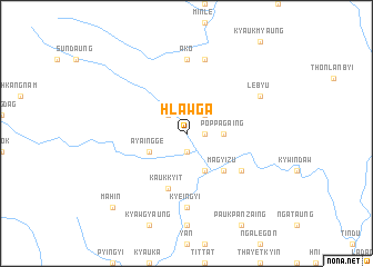 map of Hlawga